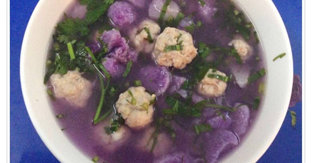 Canh khoai mỡ tép lột