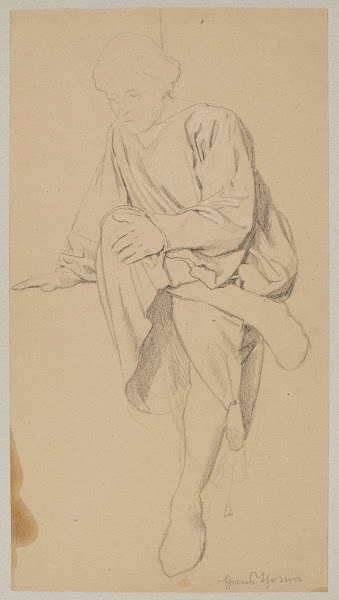 Study of a Figure Sitting with Legs Crossed 1880   1920