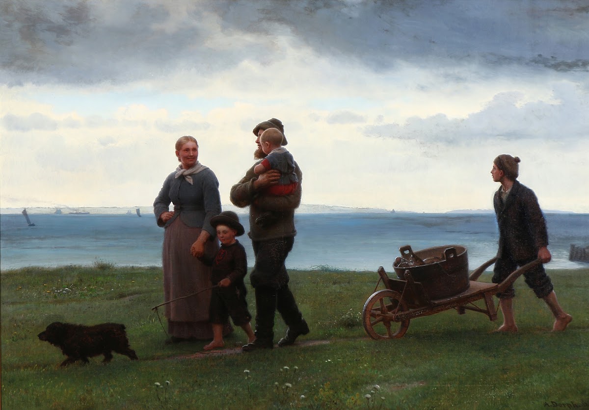 I Skumringen Fra stejlepladsen i Sletten 1893