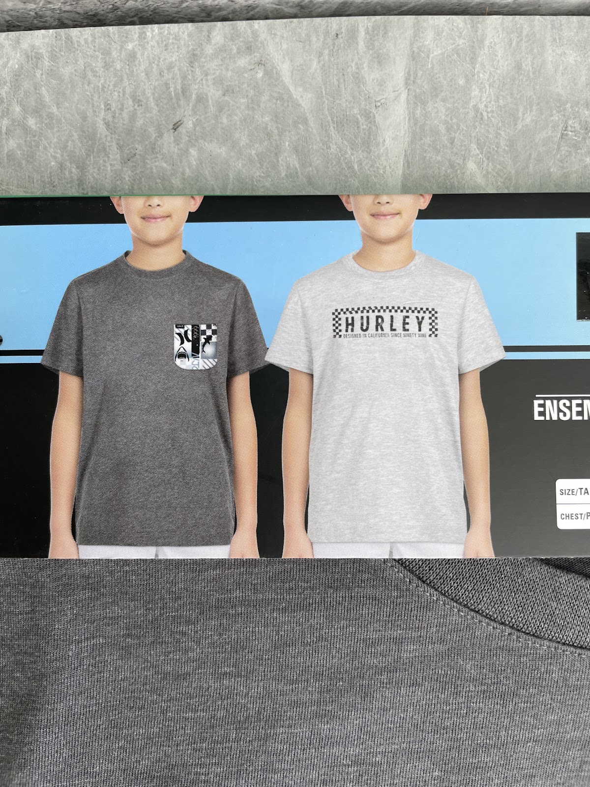 Hurley Boys 2pack Grey XL #015