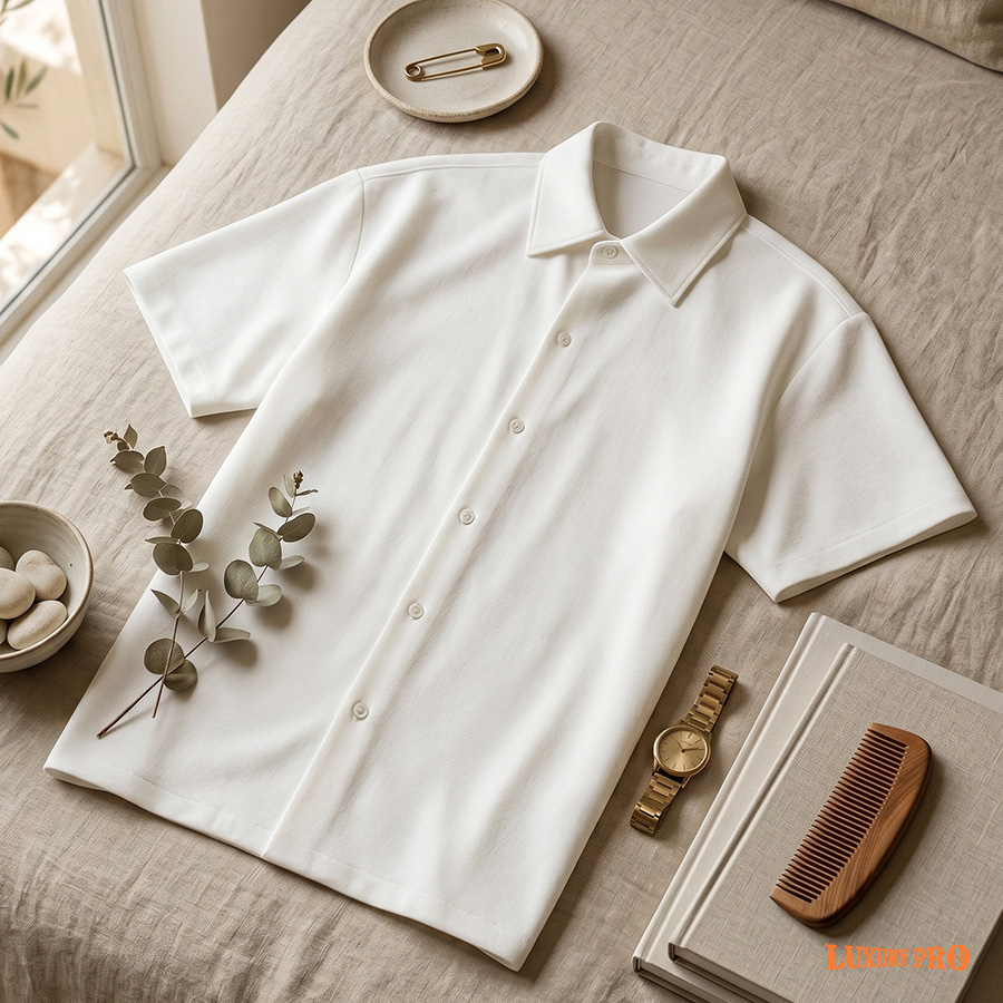 AOP EVE widened normal collar shirt