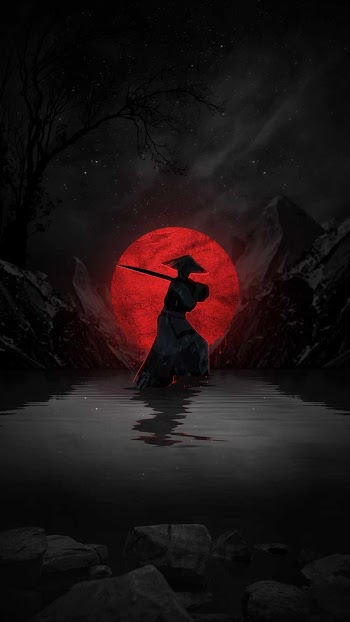 Samurai Red Moon Picture