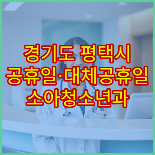 경기도 평택시 공휴일·대체공휴일 소아청소년과 진료 아이 발열 상담 가능