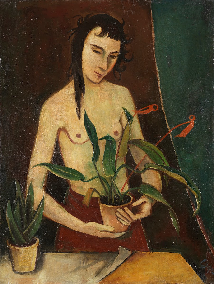 Woman with Plants 1922