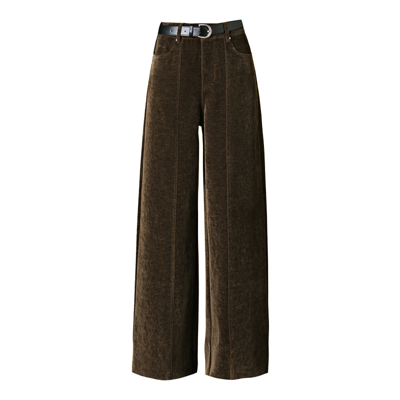 A-line Corduroy Pants, high-waisted, lined, winter