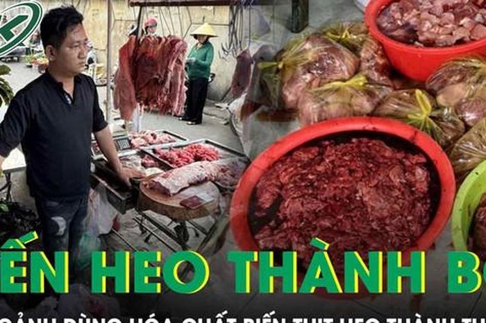 Cận cảnh quy trình dùng hóa chất 'biến' 65 tấn thịt heo thành thịt bò ở TP.HCM - Báo Sức Khỏe &amp; Đời Sống