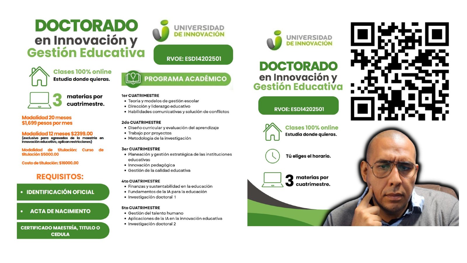 Doctorado en Innovación y Gestión Educativa, 100% en línea