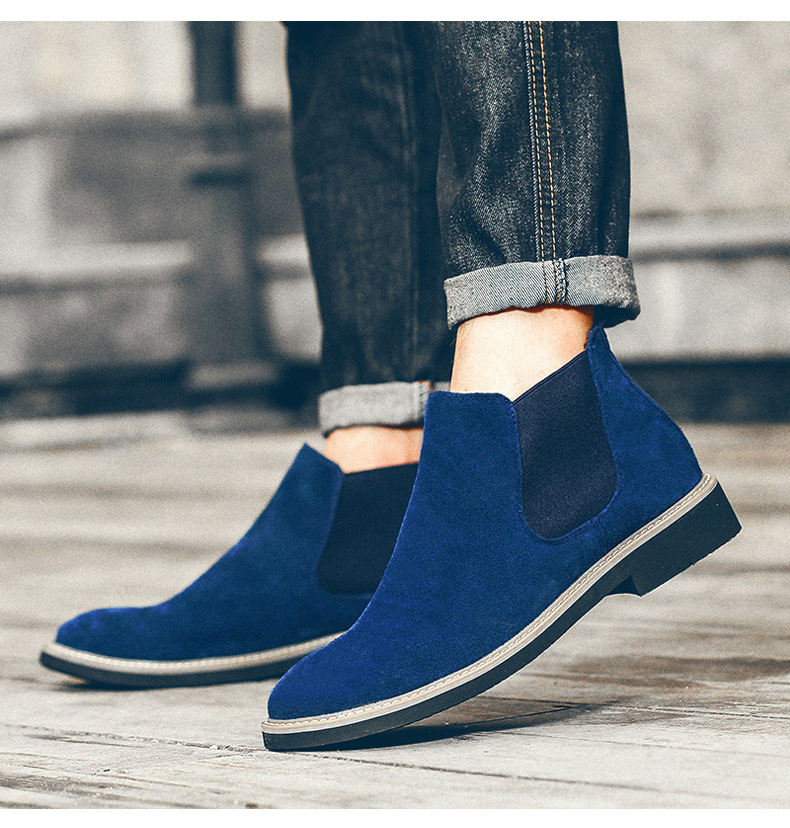 Herren-Chelsea-Stiefel aus Leder