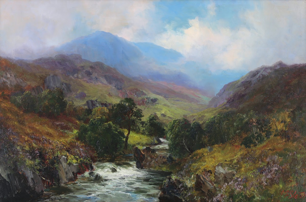 Mist Rising Over a River in the Scottish Highlands