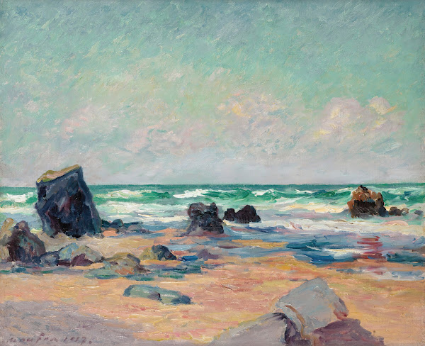Marée Basse À La Plage De Port Blanc Presquîle De Quiberon 1917