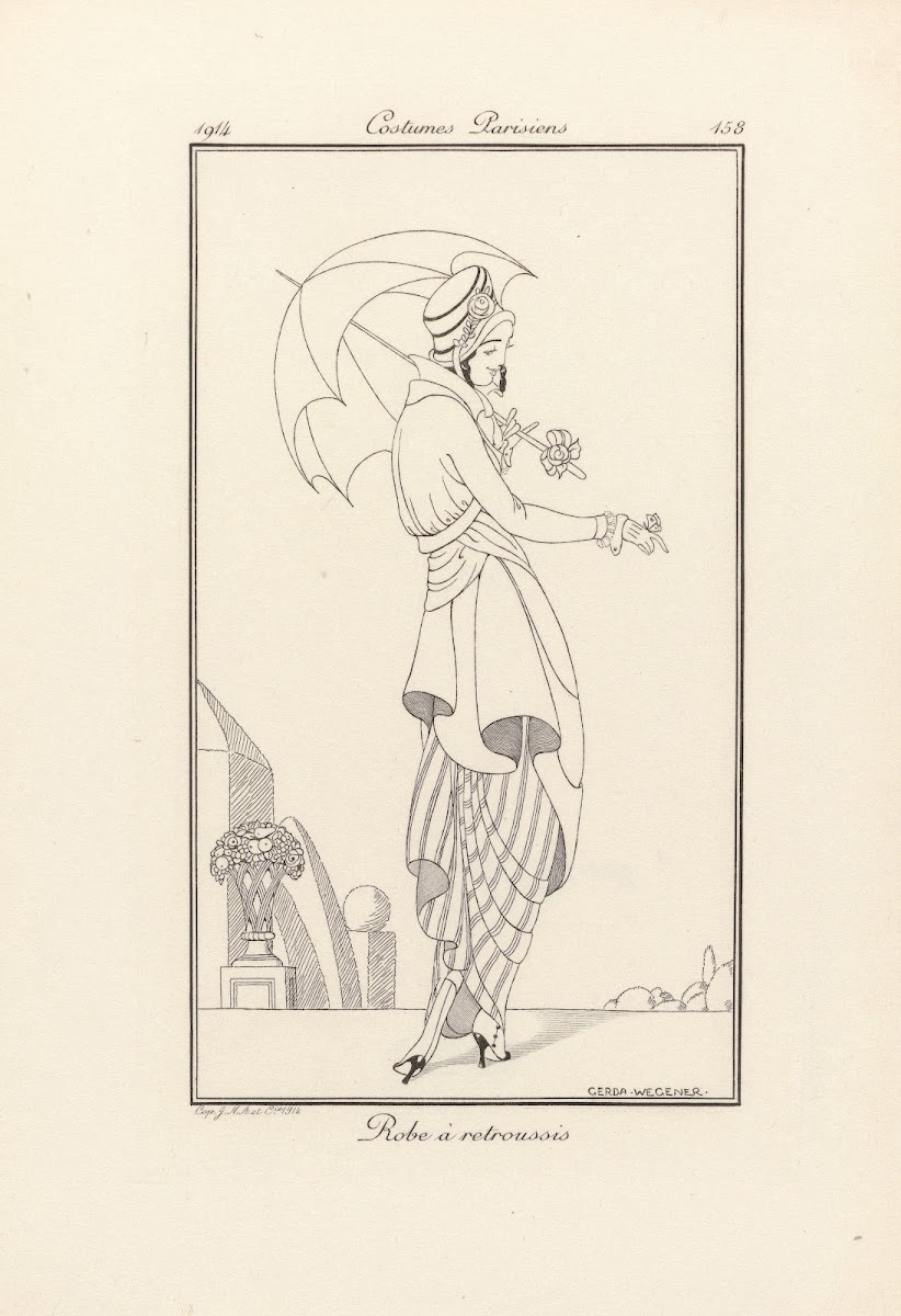 Robe à retroussis 1914