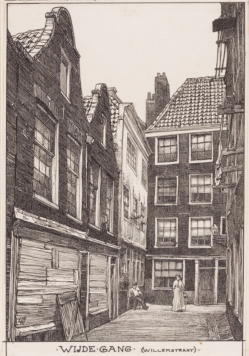 Wijde Gang Willemstraat te Amsterdam 20th century