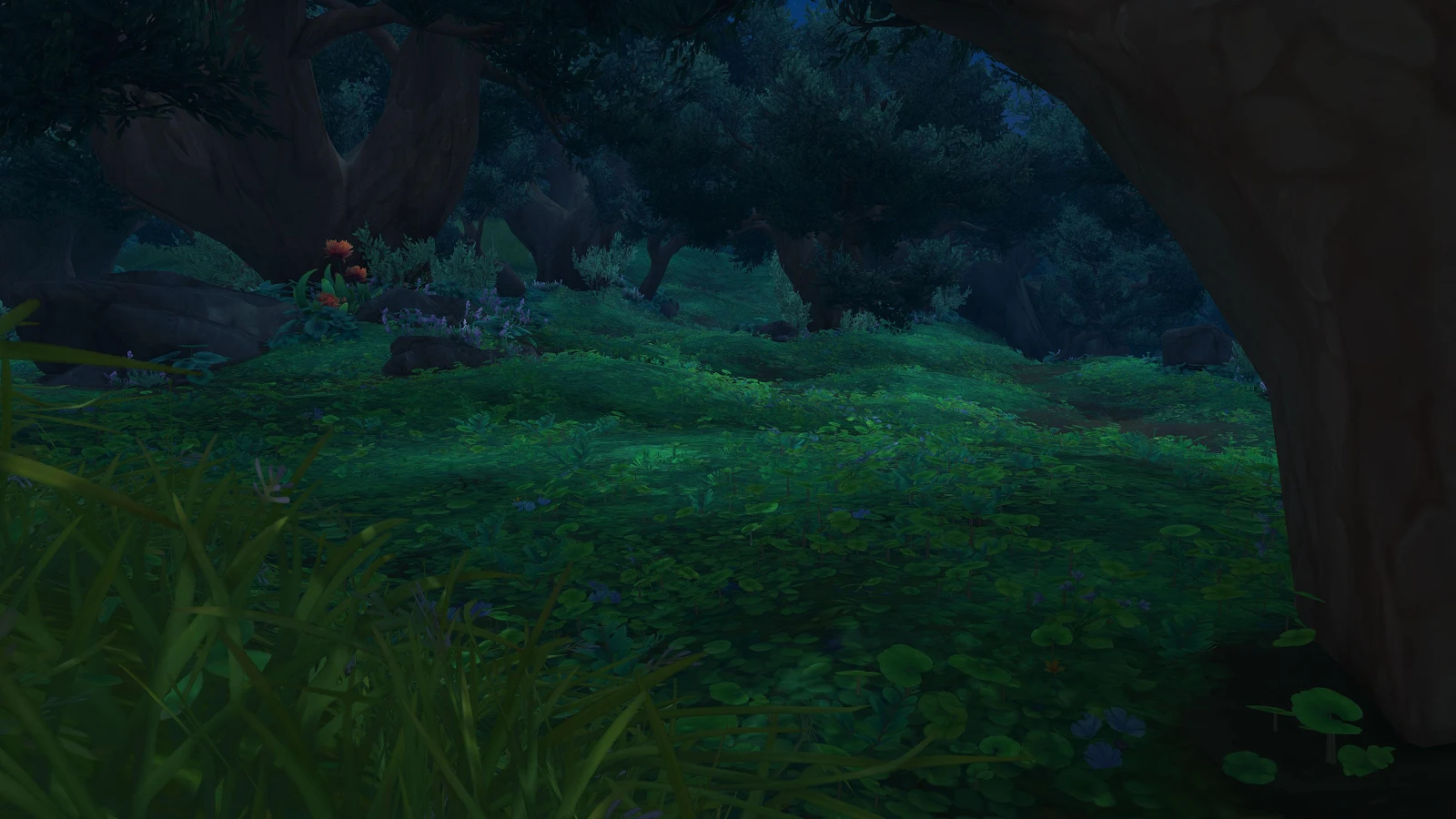 World Of Warcraft Forest Clearing - Fantasy Game Art 4K Wallpaper (3840x2160)