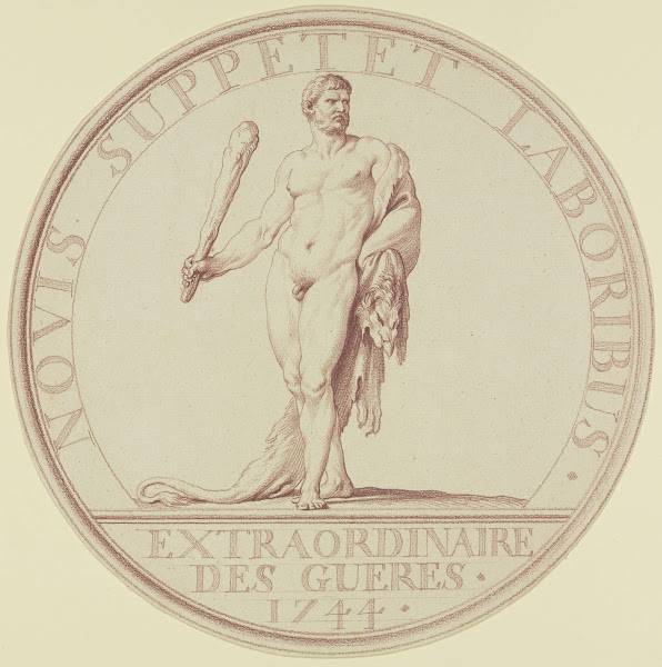 Herkules mit Fell und Keule ca 1744