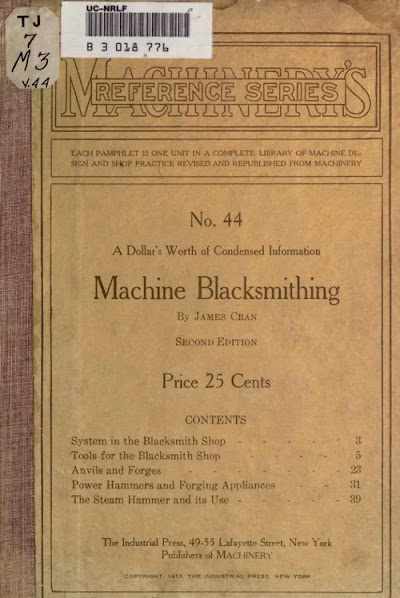 machine blacksmithing 1910