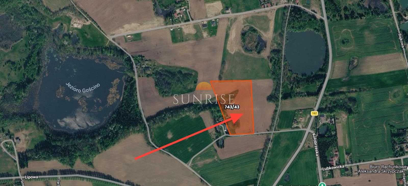 3,34 ha | płaski teren | Gościno-Jeziorki — działka, 1, Jeziorki