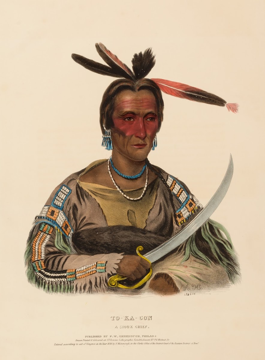 To Ka Con A Sioux Chief 1838