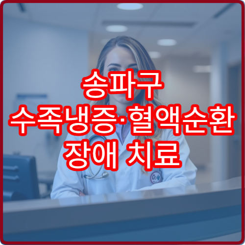송파구 수족냉증·혈액순환 장애 치료 가능한 병원 안내