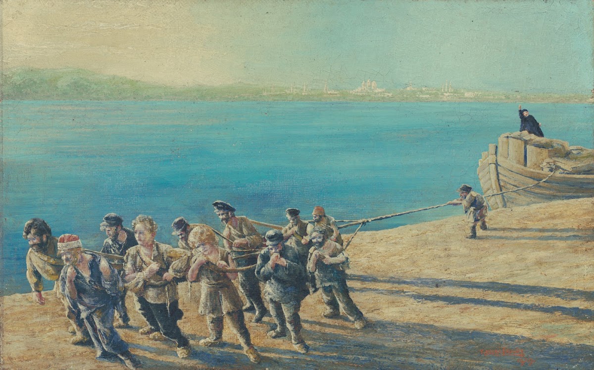 Burlaks On The Volga 1929