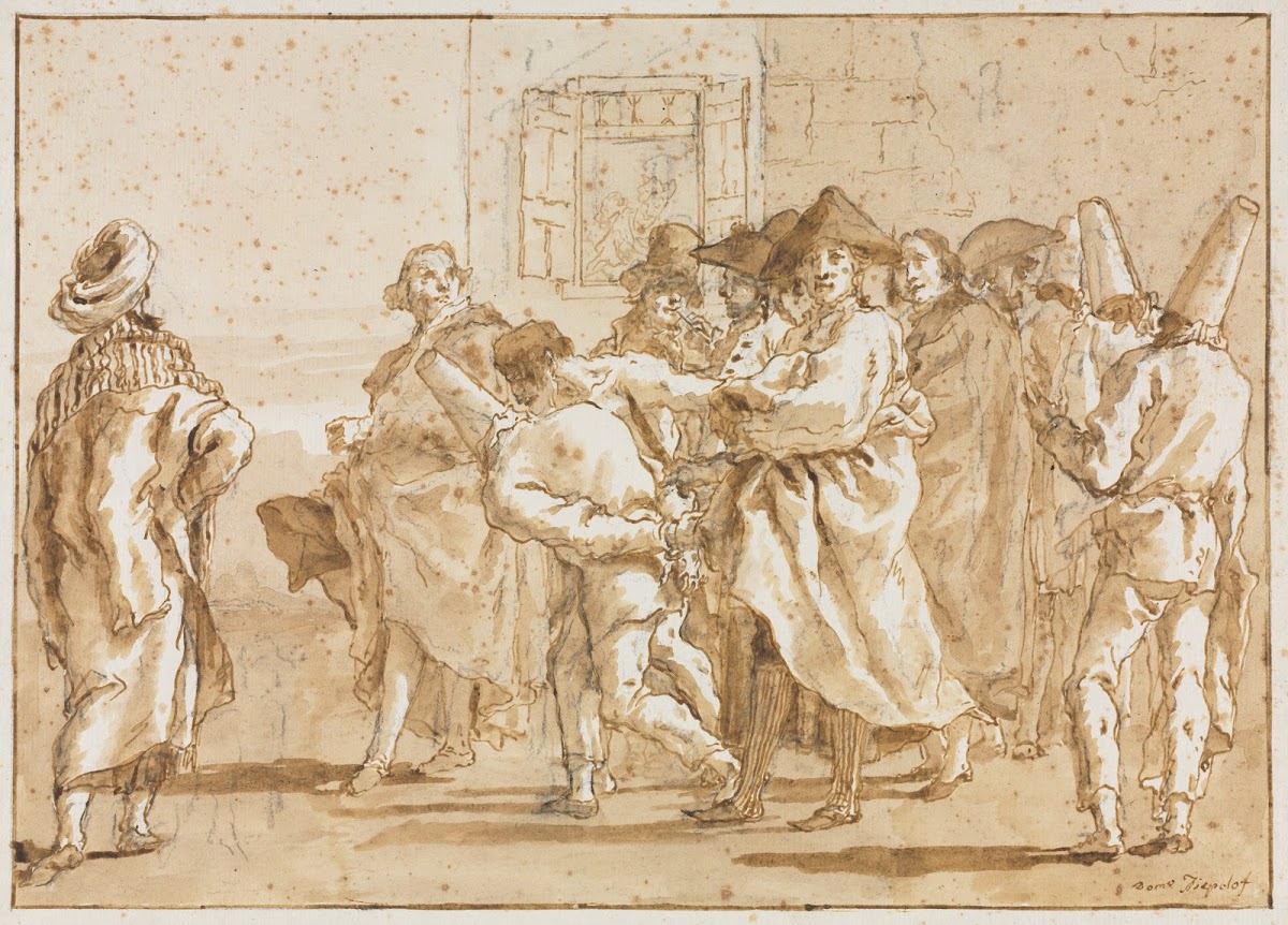 Punchinello Arrested 1790s