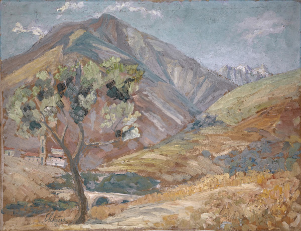 Olive in the Corsican Mountains 1912