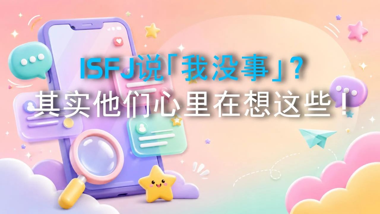 ISFJ说「我没事」？其实他们心里在想这些！