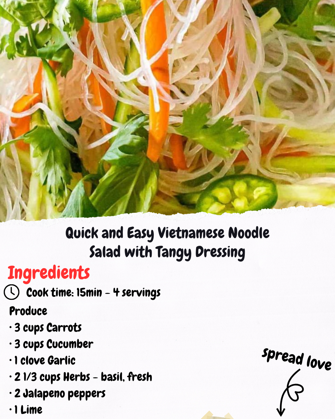 Quick and Easy Vietnamese Noodle Salad with Tangy Dressing
