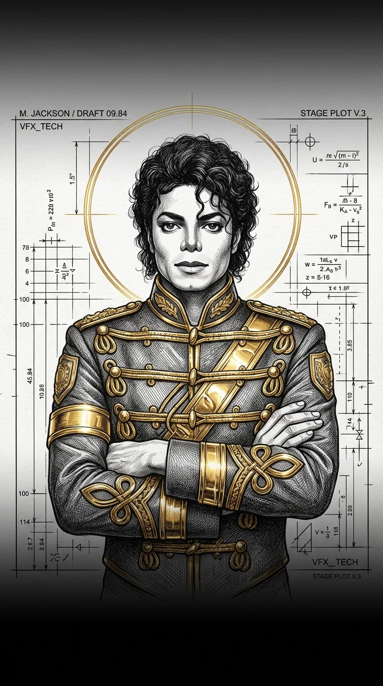 Michael Jackson Sacred Gold Sketch Wallpaper - Free 4K mobile Wallpaper