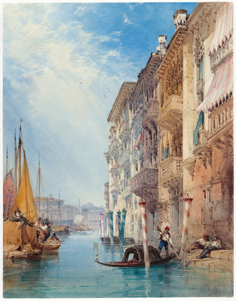 A Gondola on the Grand Canal Venice 1866