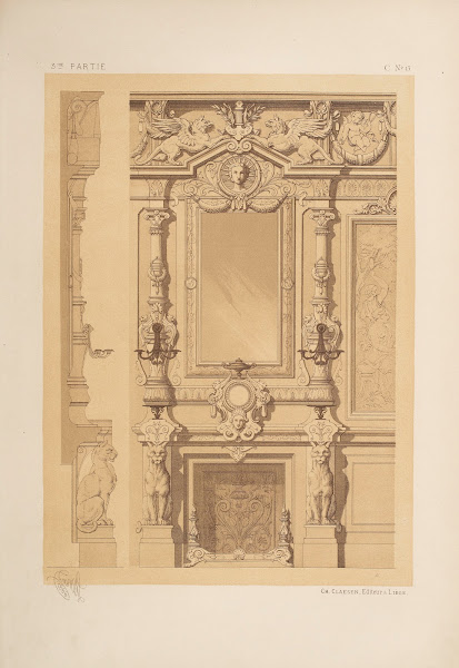 CheminéE Avec Couronnement Genre NéO Grec 1866