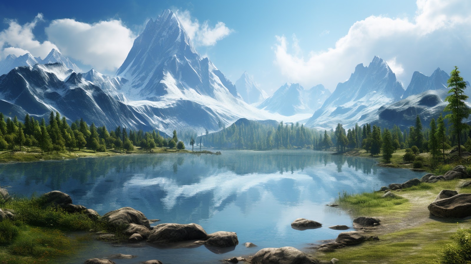 Mountain Lake Wallpaper
