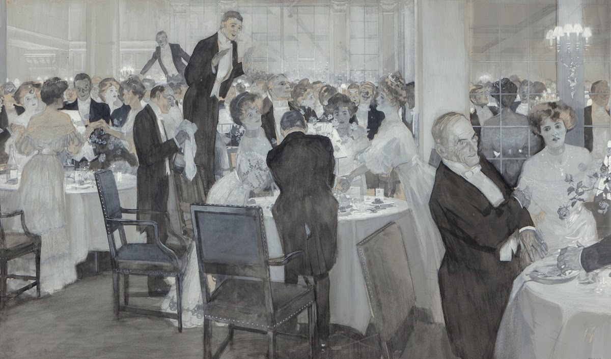 Restaurant Scene 1903