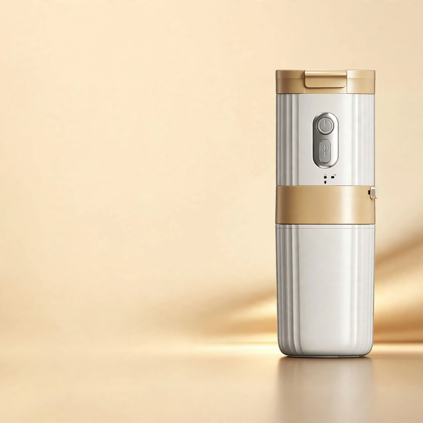 Portable coffee machine with grinder, 250 ml