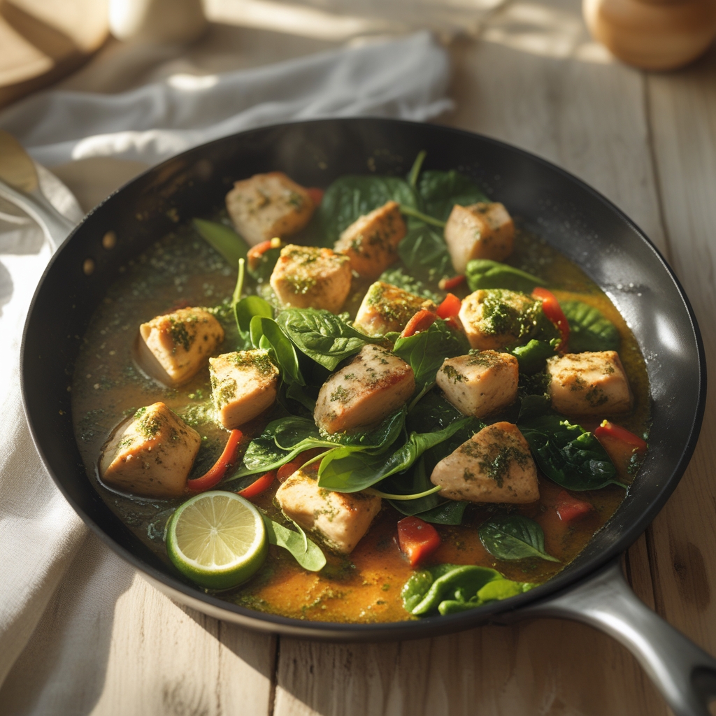 Lime‑Herb Chicken & Veggie One‑Pan Power Skillet
