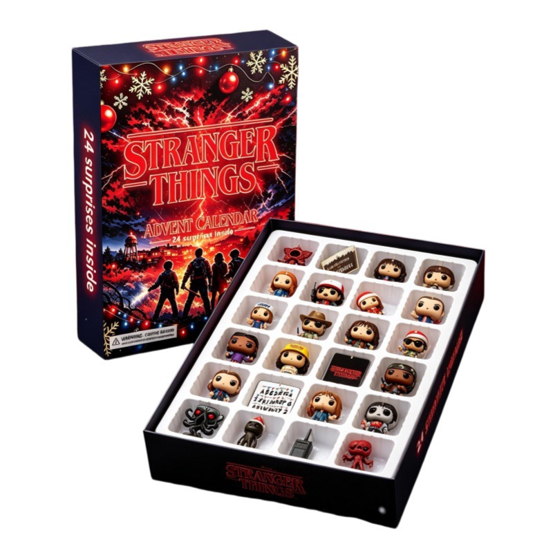 Christmas Advent Calendar with Acrylic Ornaments