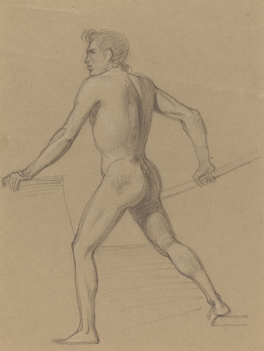 A Male Nude Moving to the Left