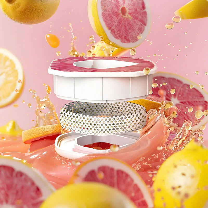 Stainless steel drink bottle with flavor rings