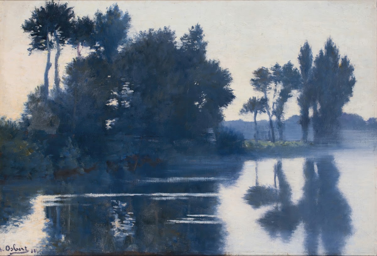 La tombée du soir sur lOise 1888