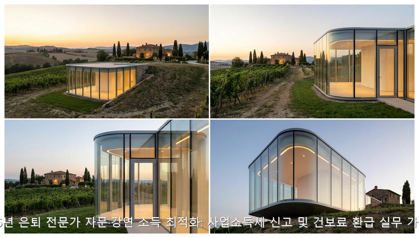 2026년 은퇴 전문가 자문·강연 소득 최적화: 사업소득세 신고 및 건보료 환급 실무 가이드 핵심 안내 및 분석 인포그래픽 (5)