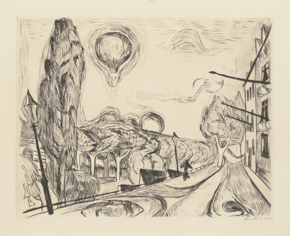 Landscape with Balloon 1918