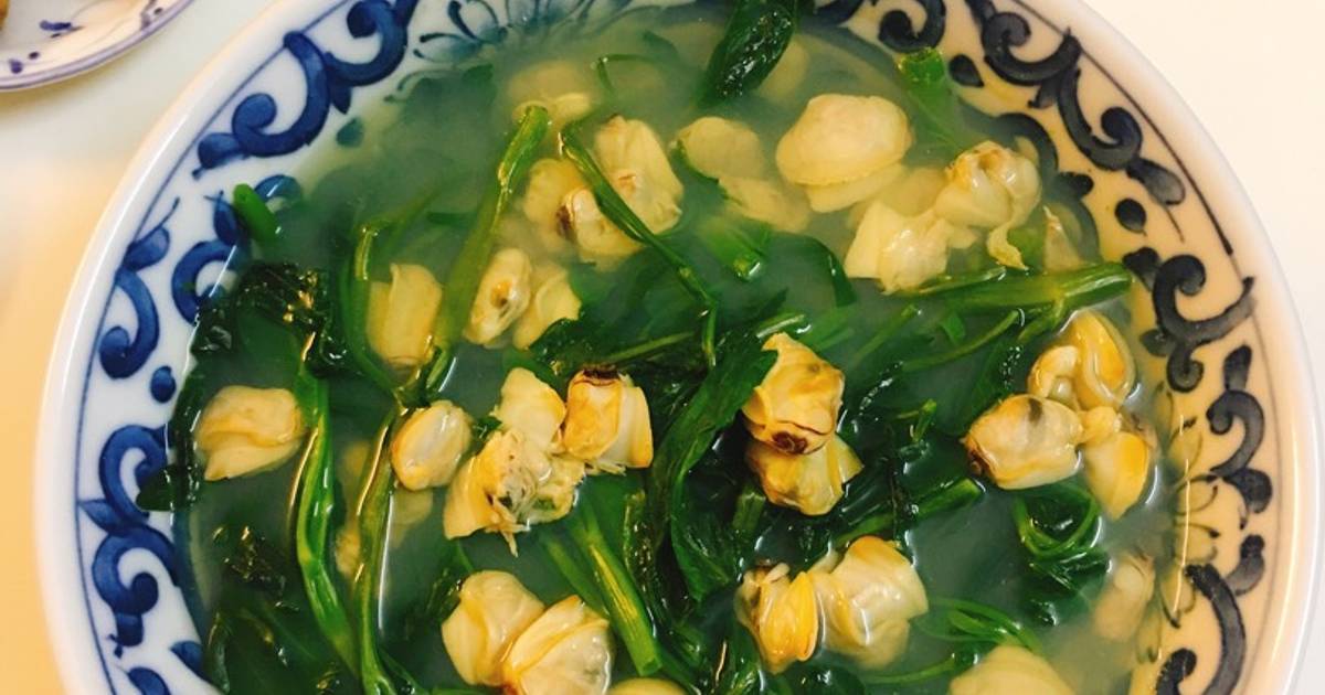 Canh ngao rau muống