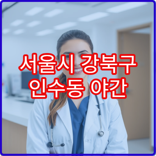 서울시 강북구 인수동 야간 소아과 열·감기 아동 진료 병원