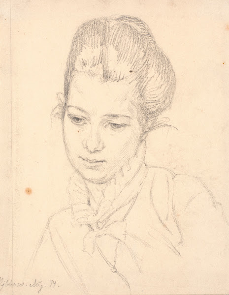 Portræt af Frk Raffenberg 1874