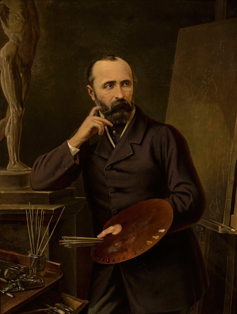 Posthumous portrait of Józef Simmler 1871