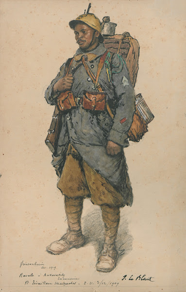 Portrait dun militaire de larmée coloniale 1919