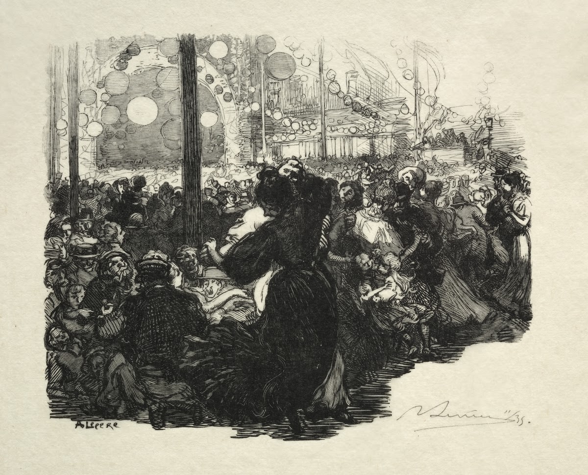 14 Juillet Rue de Belleville 10 heures 1889