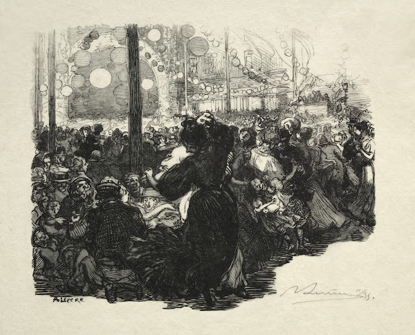 14 Juillet Rue de Belleville 10 heures 1889