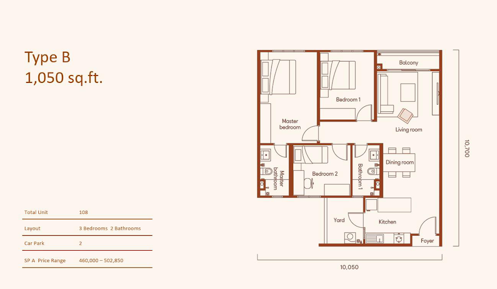 Myra Embun Mixed Development 戶型圖