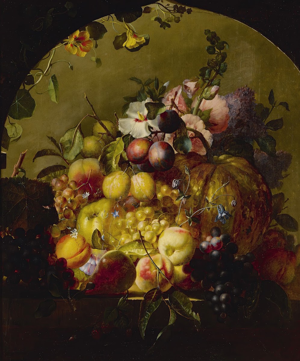 Still Life With Fruit And Flowers 1842