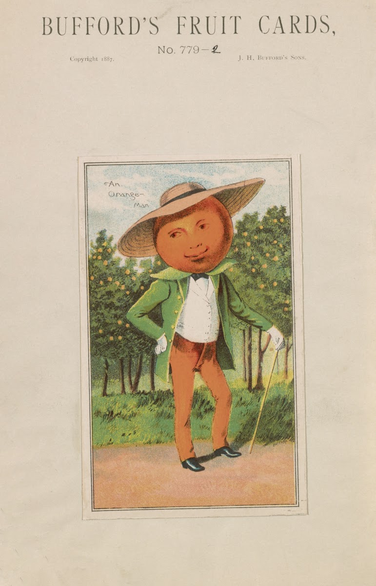 Buffords fruit cards no 779 2 orange 1887
